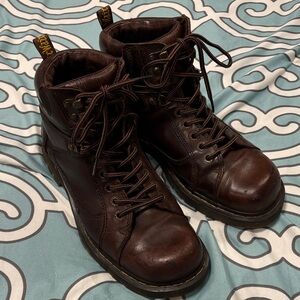 Dr. Martens Dark Brown Men's Leather Boots